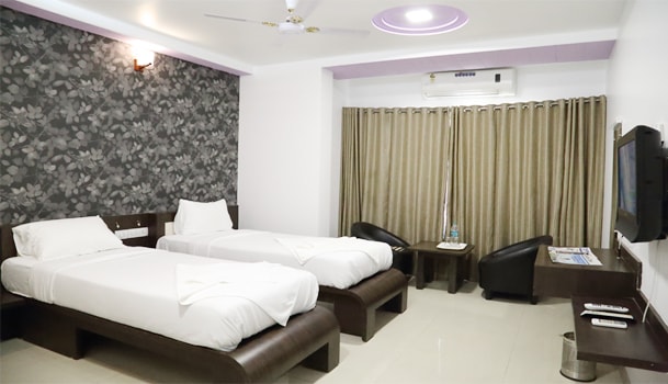 Single Bed Rooms at Hotel Naivedya Waluj, Aurangabad